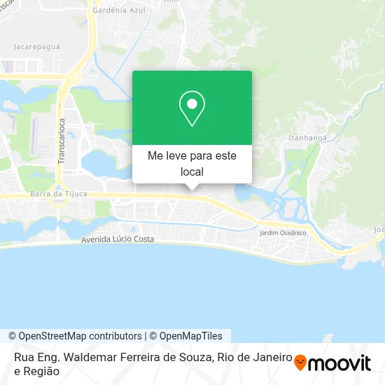 Rua Eng. Waldemar Ferreira de Souza mapa