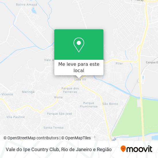 Vale do Ipe Country Club mapa