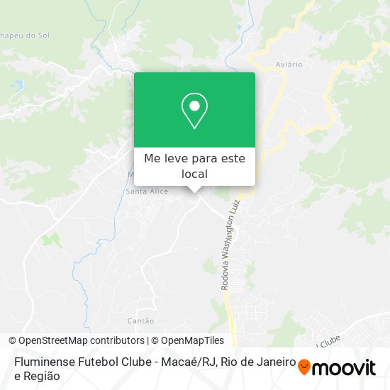 Fluminense Futebol Clube - Macaé / RJ mapa
