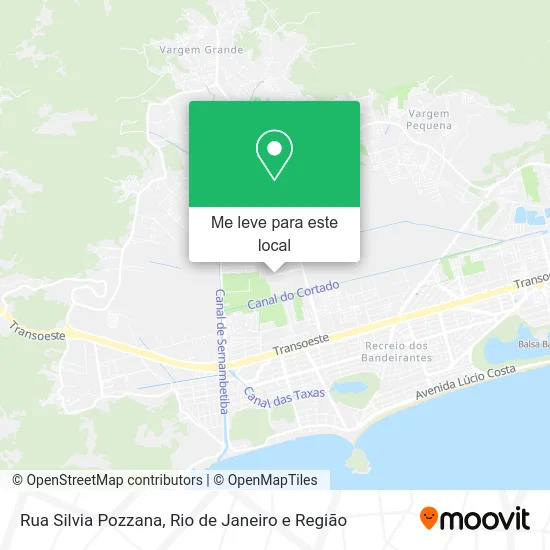 Rua Silvia Pozzana mapa