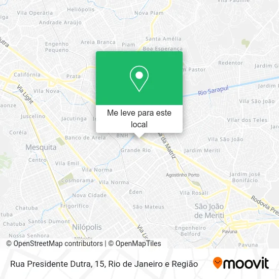 Rua Presidente Dutra, 15 mapa