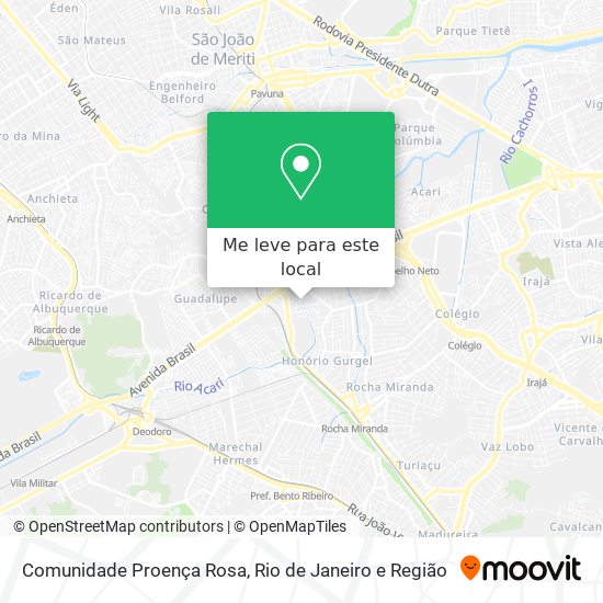 Comunidade Proença Rosa mapa