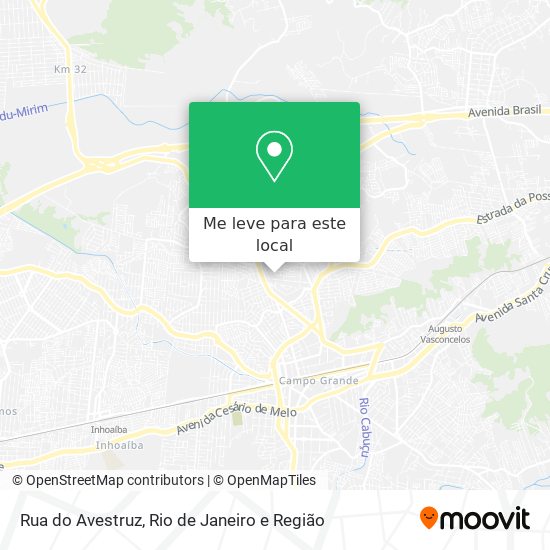 Rua do Avestruz mapa