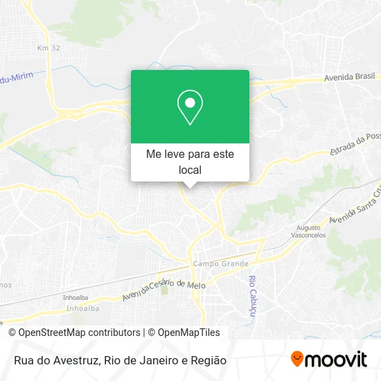Rua do Avestruz mapa