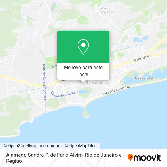 Alameda Sandra P. de Faria Alvim mapa