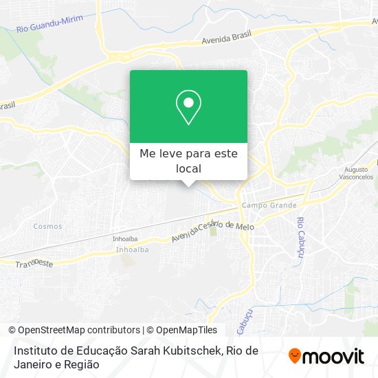 Instituto de Educação Sarah Kubitschek mapa