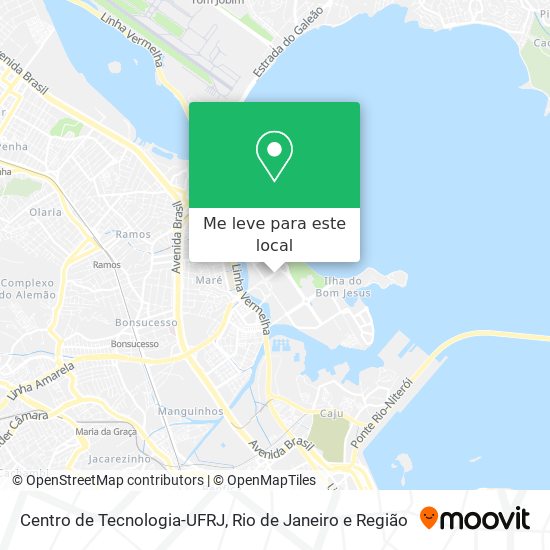 Centro de Tecnologia-UFRJ mapa