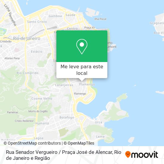 Rua Senador Vergueiro / Praça José de Alencar mapa