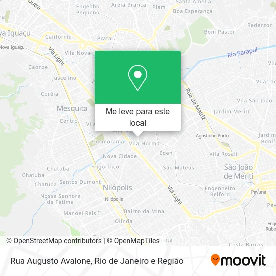 Rua Augusto Avalone mapa
