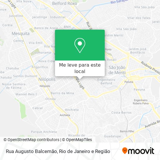 Rua Augusto Balcemão mapa