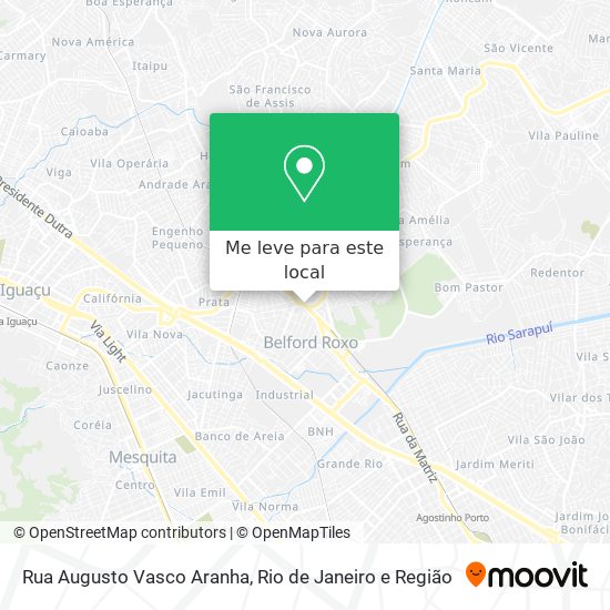 Rua Augusto Vasco Aranha mapa