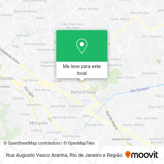 Rua Augusto Vasco Aranha mapa