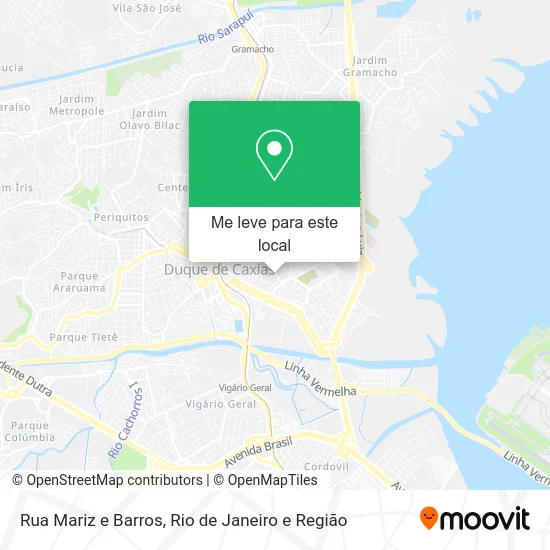 Rua Mariz e Barros mapa