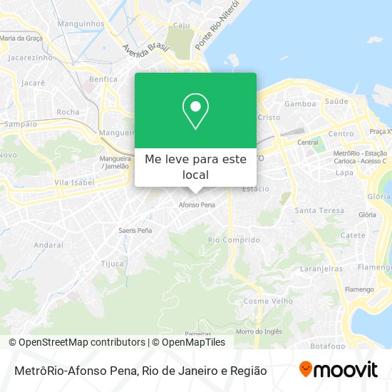 MetrôRio-Afonso Pena mapa