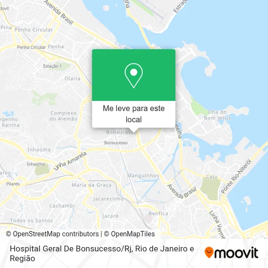 Hospital Geral De Bonsucesso / Rj mapa