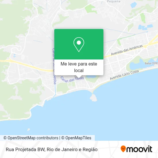Rua Projetada BW mapa