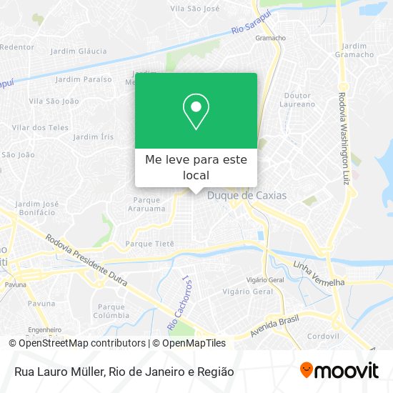 Rua Lauro Müller mapa