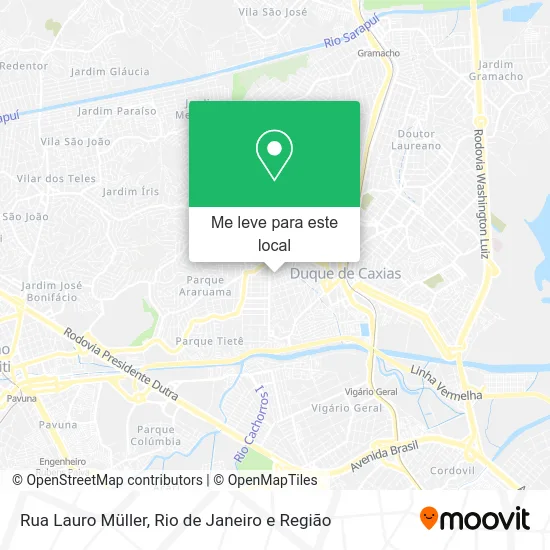 Rua Lauro Müller mapa