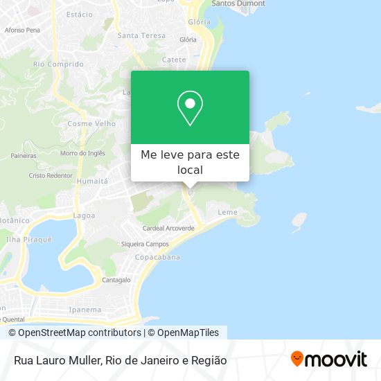 Rua Lauro Muller mapa