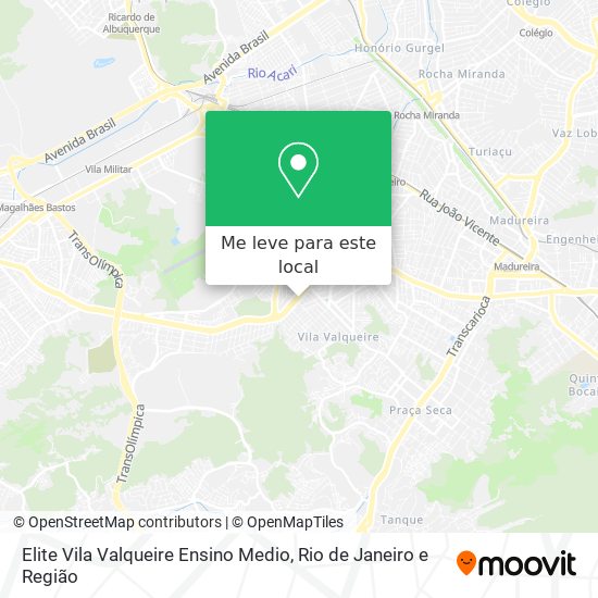 Elite Vila Valqueire Ensino Medio mapa