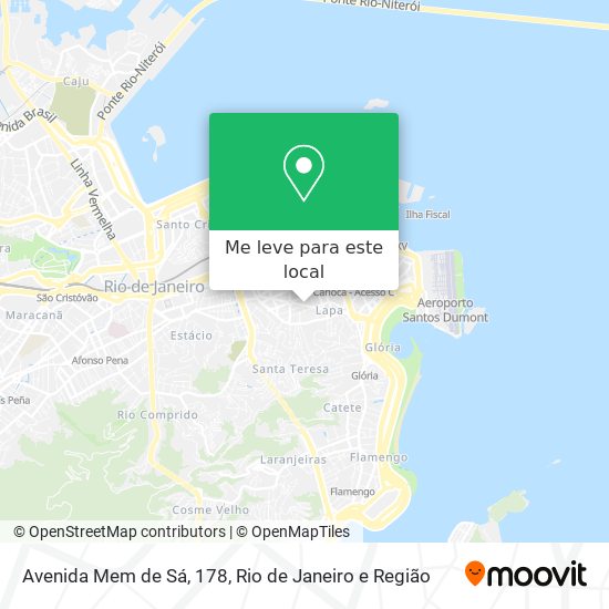 Avenida Mem de Sá, 178 mapa