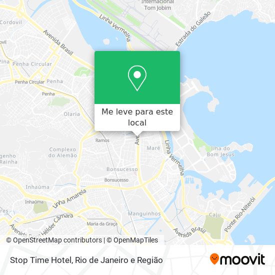 Como chegar até Stop Time Hotel em Ramos de Ônibus ou Trem?