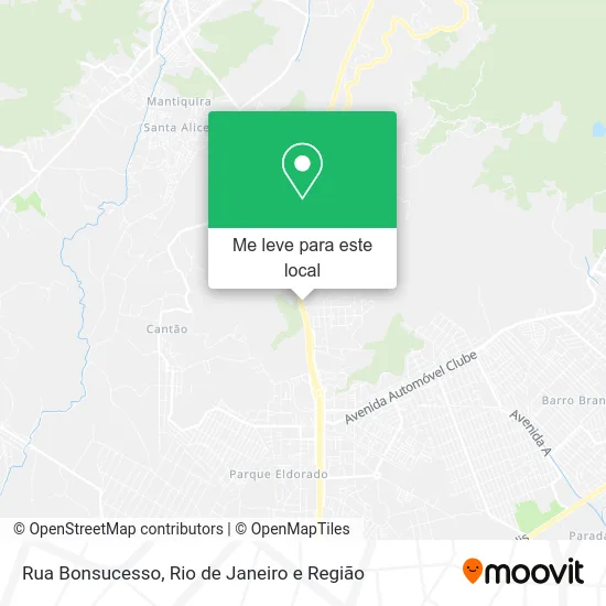 Rua Bonsucesso mapa