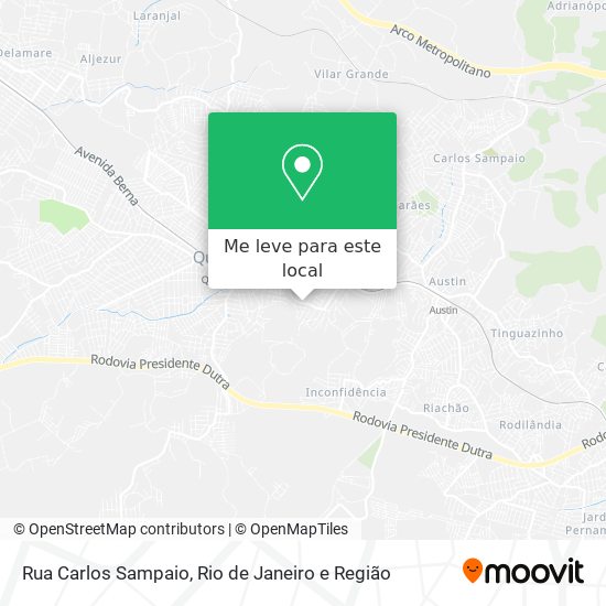 Rua Carlos Sampaio mapa