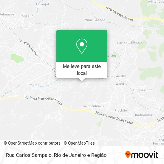 Rua Carlos Sampaio mapa