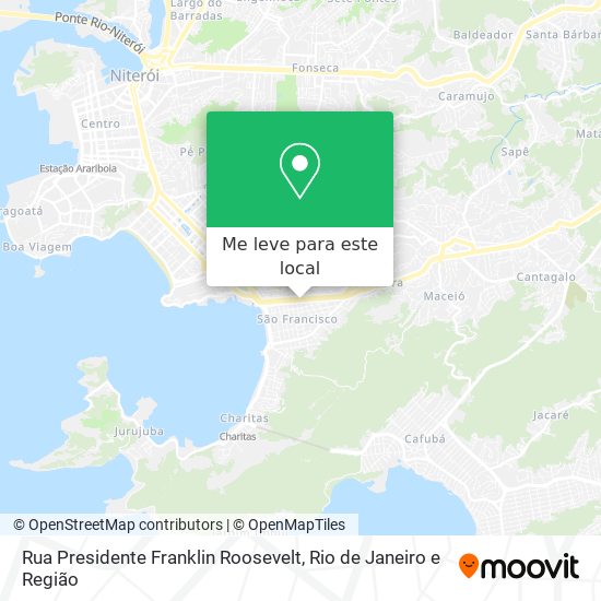 Rua Presidente Franklin Roosevelt mapa