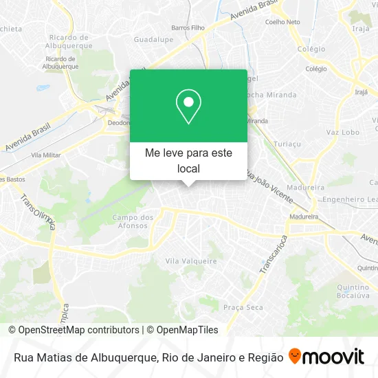 Rua Matias de Albuquerque mapa