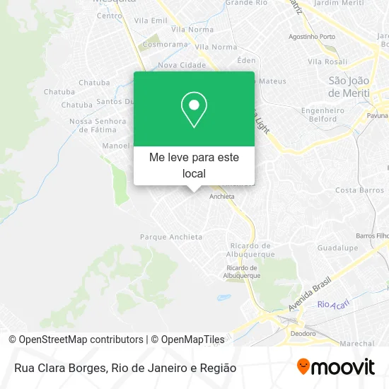 Rua Clara Borges mapa