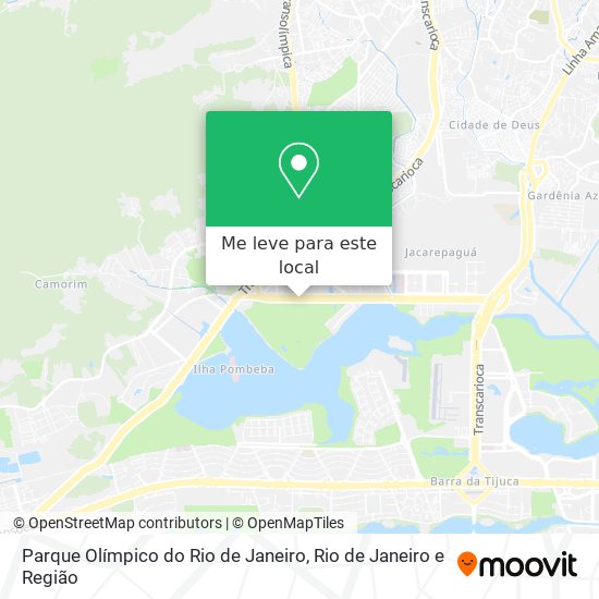 Parque Olímpico do Rio de Janeiro mapa