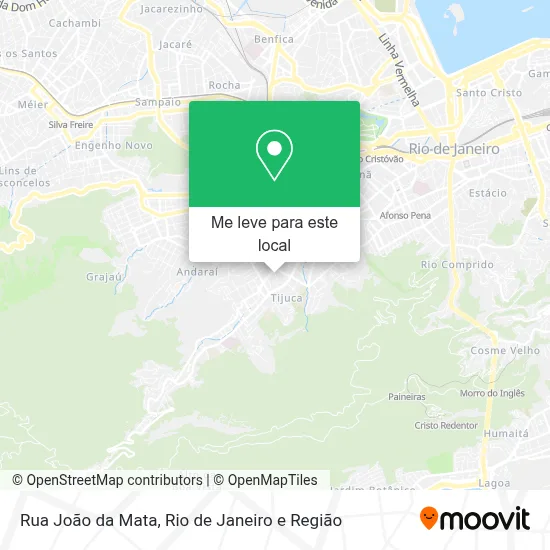 Rua João da Mata mapa
