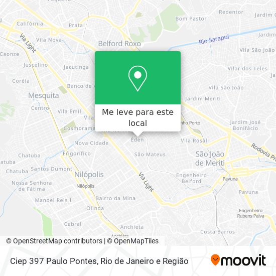 Ciep 397 Paulo Pontes mapa
