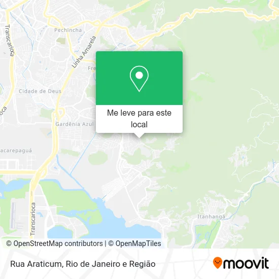 Rua Araticum mapa