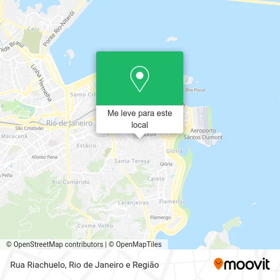 Rua Riachuelo mapa