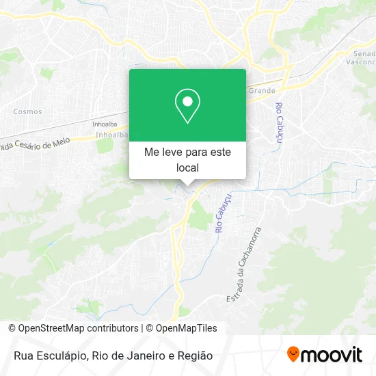 Rua Esculápio mapa
