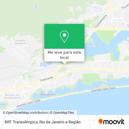 BRT Transolímpica mapa