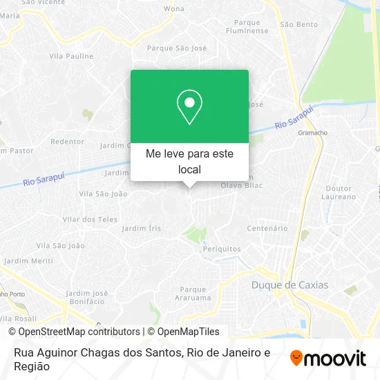 Rua Aguinor Chagas dos Santos mapa
