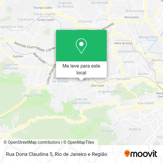 Rua Dona Claudina 5 mapa