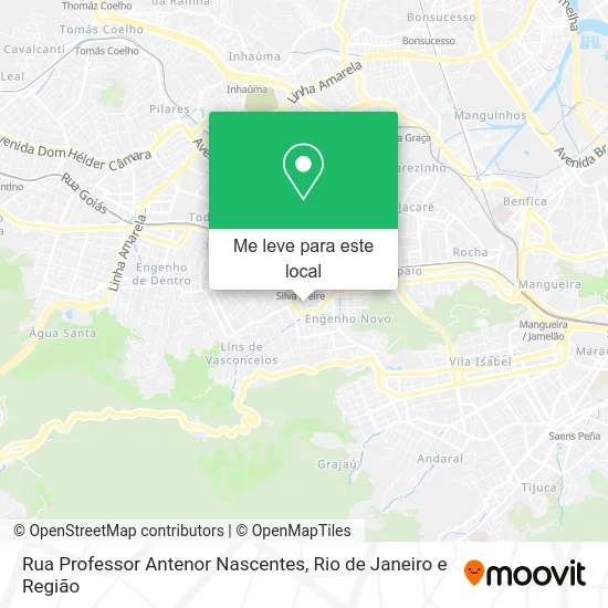 Rua Professor Antenor Nascentes mapa