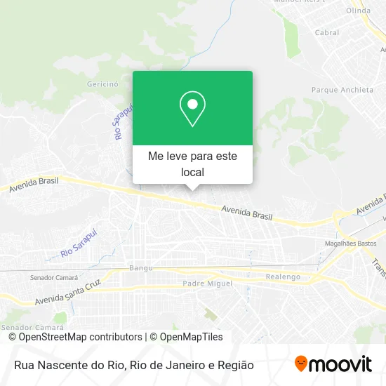 Rua Nascente do Rio mapa