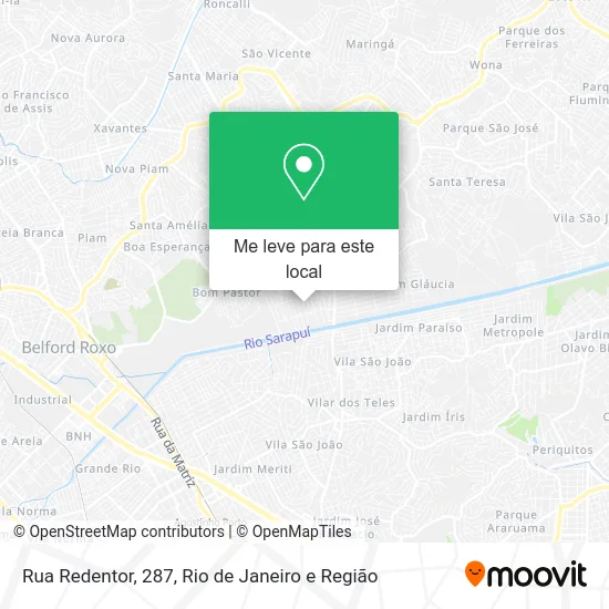 Rua Redentor, 287 mapa