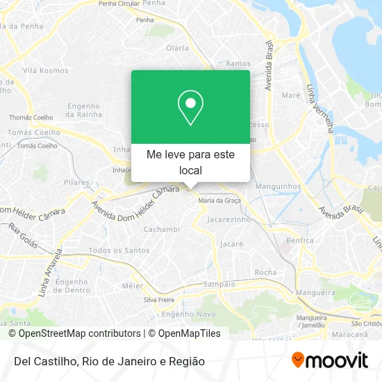 Del Castilho mapa