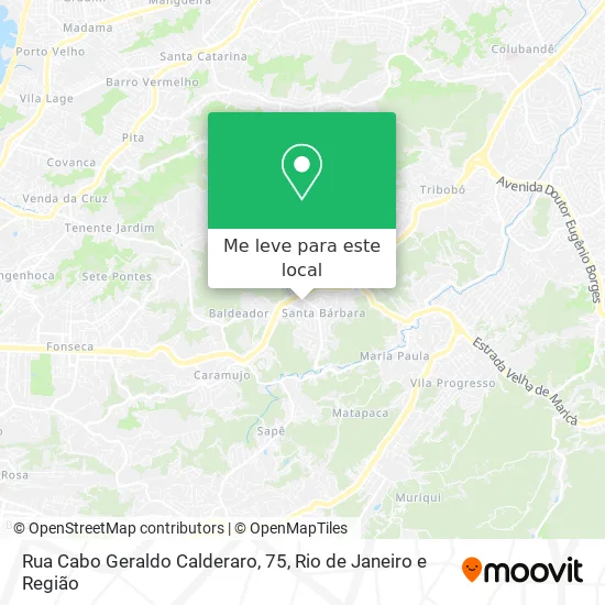 Rua Cabo Geraldo Calderaro, 75 mapa