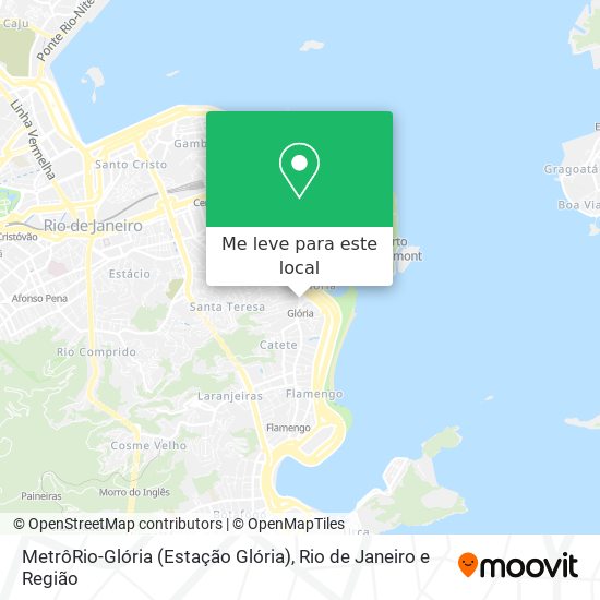 MetrôRio-Glória (Estação Glória) mapa