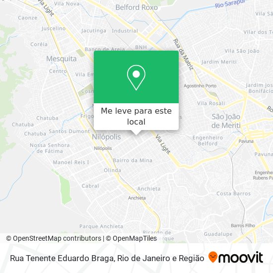 Rua Tenente Eduardo Braga mapa