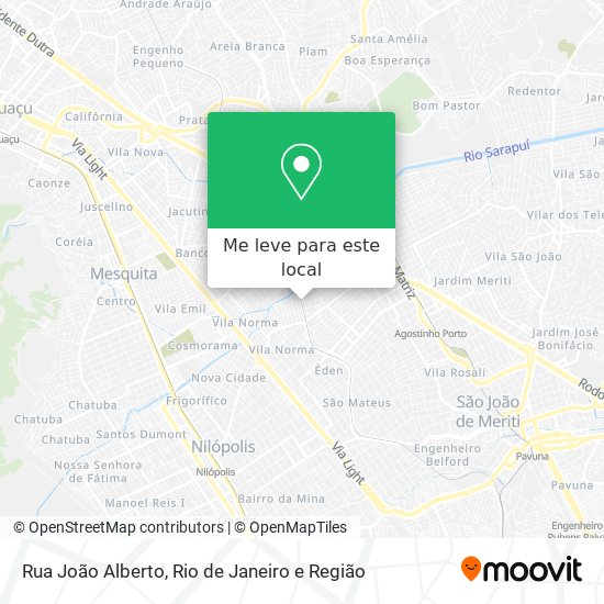 Rua João Alberto mapa