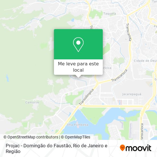 Projac - Domingão do Faustão mapa